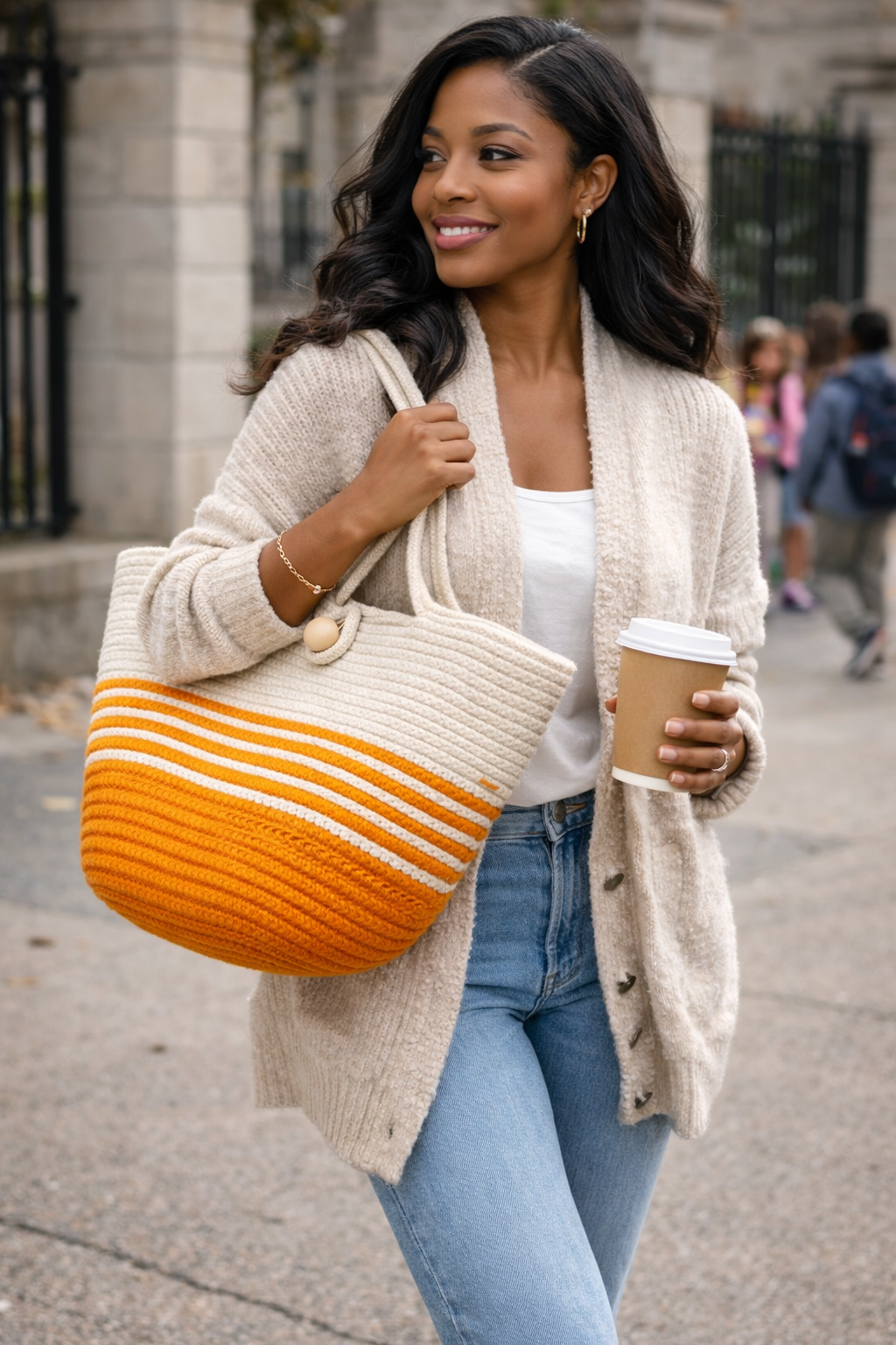 Orange Asante bag